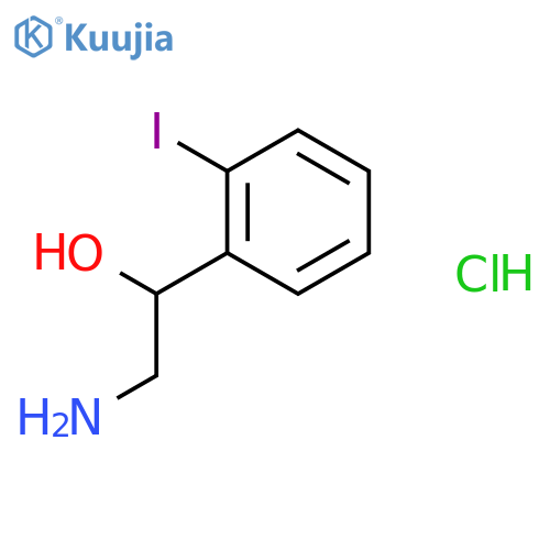 2-Amino-1-(2-iodophenyl)ethanol hydrochloride structure