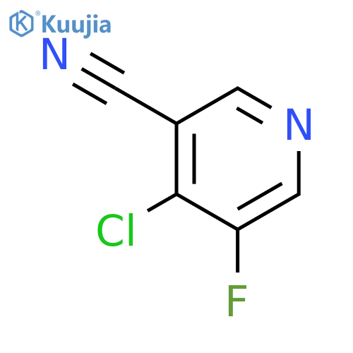 4-chloro-5-fluoro-3-Pyridinecarbonitrile structure