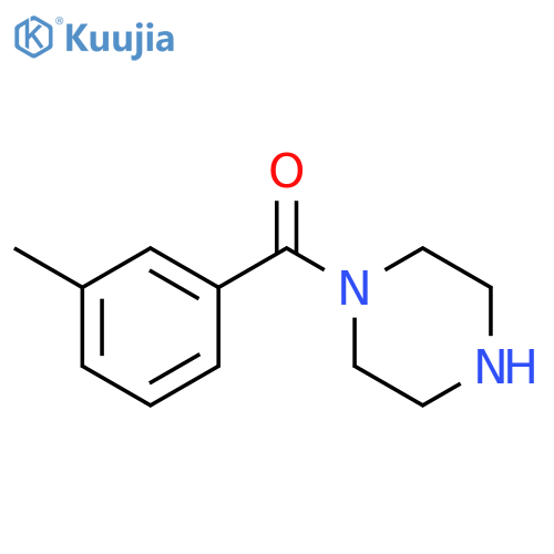 1-(3-Methyl-benzoyl)-piperazine structure