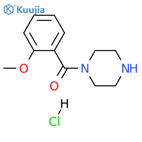 1-(2-methoxybenzoyl)piperazine hydrochloride structure