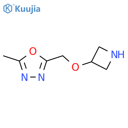 2-(azetidin-3-yloxy)methyl-5-methyl-1,3,4-oxadiazole structure