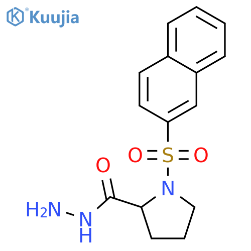 1-(2-naphthylsulfonyl)pyrrolidine-2-carbohydrazide structure