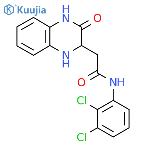N-(2,3-dichlorophenyl)-2-(3-oxo-1,2,3,4-tetrahydroquinoxalin-2-yl)acetamide structure