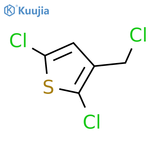 2,5-Dichloro-3-(chloromethyl)thiophene structure