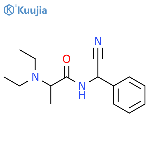Propanamide,N-(cyanophenylmethyl)-2-(diethylamino)- structure