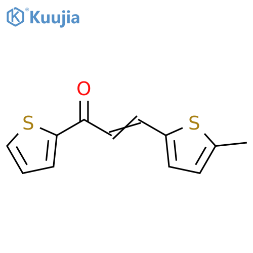 (2E)-3-(5-methylthiophen-2-yl)-1-(thiophen-2-yl)prop-2-en-1-one structure