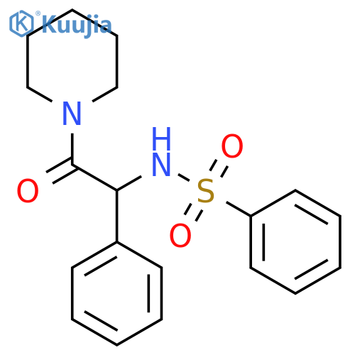 N-(2-oxo-1-phenyl-2-piperidin-1-ylethyl)benzenesulfonamide structure