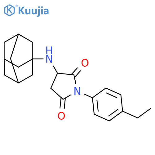 3-[(adamantan-1-yl)amino]-1-(4-ethylphenyl)pyrrolidine-2,5-dione structure