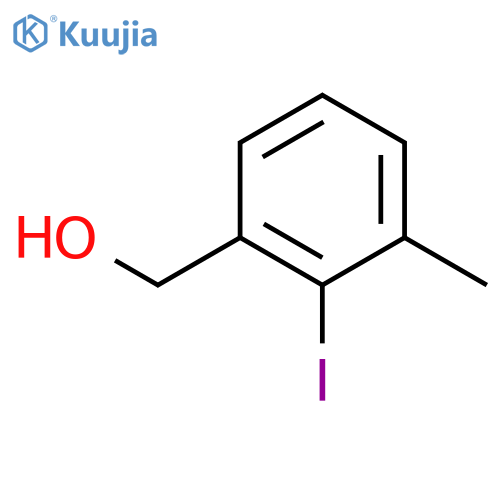 Benzenemethanol, 2-iodo-3-methyl- structure