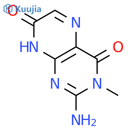 4,7(3H,8H)-Pteridinedione, 2-amino-3-methyl- structure