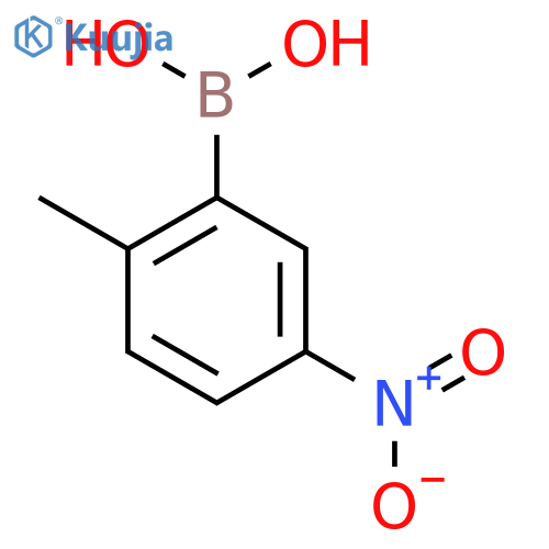 2-Methyl-5-nitrophenylboronic acid structure