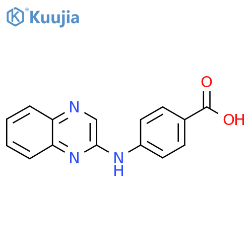 4-(Quinoxalin-2-ylamino)benzoic acid structure