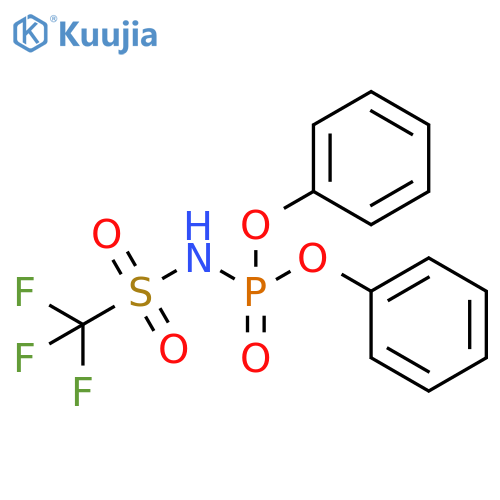 Phosphoramidic acid, N-[(trifluoromethyl)sulfonyl]-, diphenyl ester structure