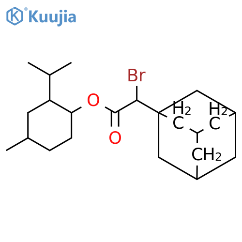 4-methyl-2-(propan-2-yl)cyclohexyl 2-(adamantan-1-yl)-2-bromoacetate structure