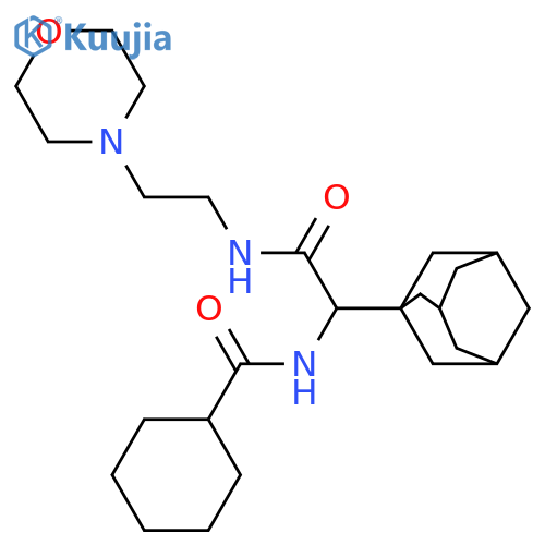 2-(adamantan-1-yl)-2-(cyclohexylformamido)-N-[2-(morpholin-4-yl)ethyl]acetamide structure