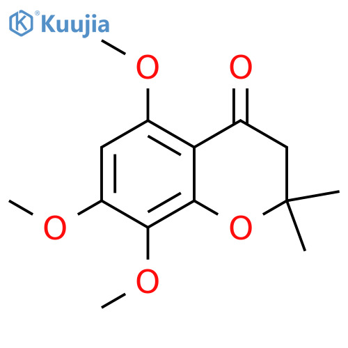 5,7,8-trimethoxy-2,2-dimethyl-3,4-dihydro-2H-1-benzopyran-4-one structure