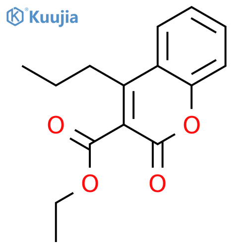 Ethyl 2-oxo-4-propyl-2H-chromene-3-carboxylate structure