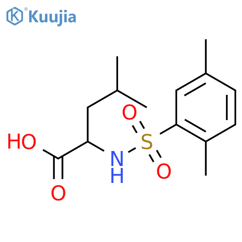 N-(2,5-Dimethylphenylsulfonyl)-DL-leucine structure