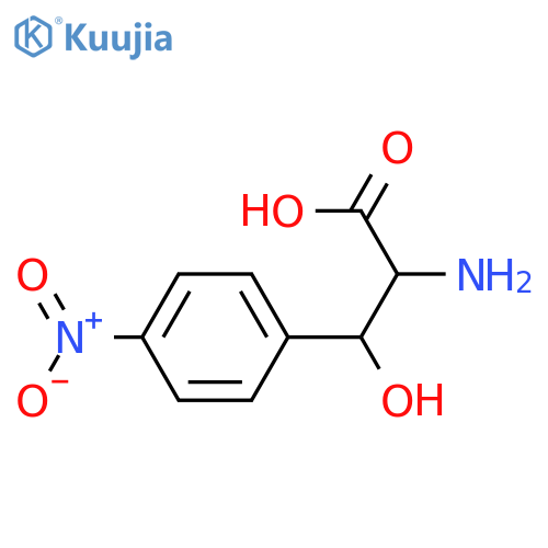 2-amino-3-hydroxy-3-(4-nitrophenyl)propanoic acid structure