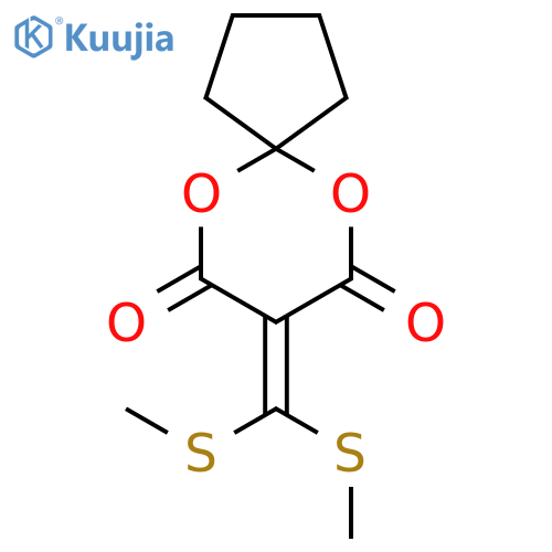 6,10-Dioxaspiro[4.5]decane-7,9-dione, 8-[bis(methylthio)methylene]- structure