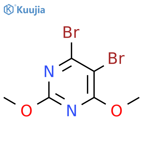 Pyrimidine, 4,5-dibromo-2,6-dimethoxy- structure