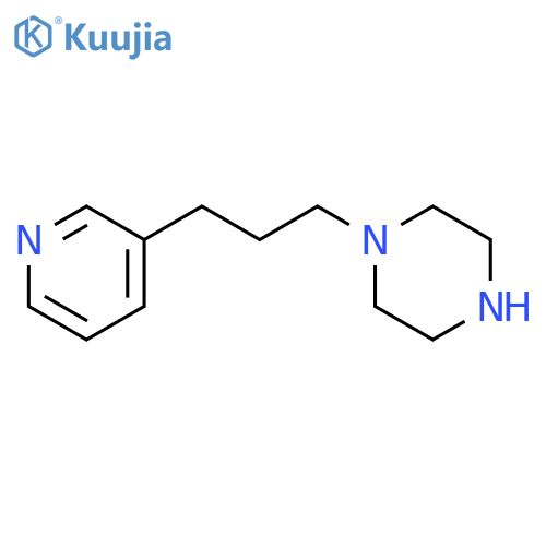 Piperazine, 1-[3-(3-pyridinyl)propyl]- structure