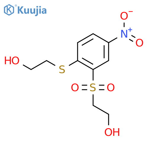 Ethanol, 2-[[2-[(2-hydroxyethyl)sulfonyl]-4-nitrophenyl]thio]- structure