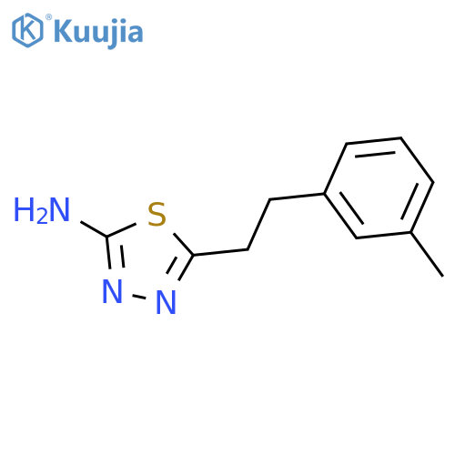 1,3,4-Thiadiazol-2-amine, 5-[2-(3-methylphenyl)ethyl]- structure