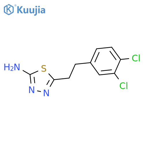 1,3,4-Thiadiazol-2-amine, 5-[2-(3,4-dichlorophenyl)ethyl]- structure