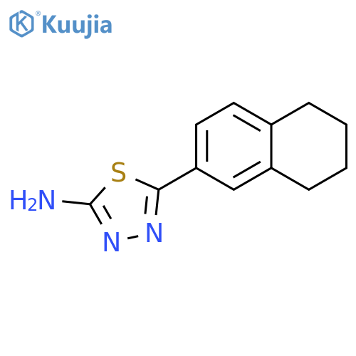 1,3,4-Thiadiazol-2-amine, 5-(5,6,7,8-tetrahydro-2-naphthalenyl)- structure
