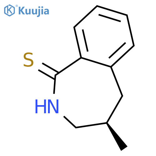1H-2-Benzazepine-1-thione, 2,3,4,5-tetrahydro-4-methyl-, (R)- structure