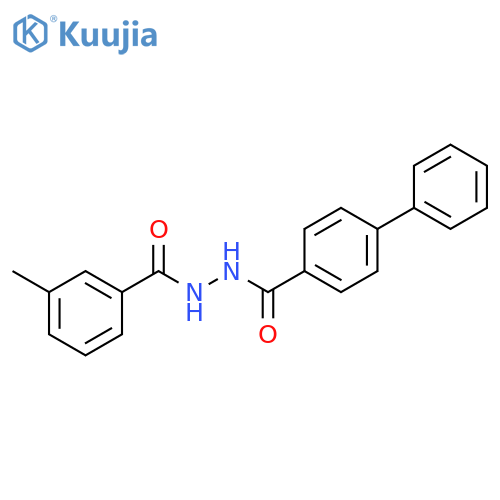 [1,1'-Biphenyl]-4-carboxylic acid, 2-(3-methylbenzoyl)hydrazide structure