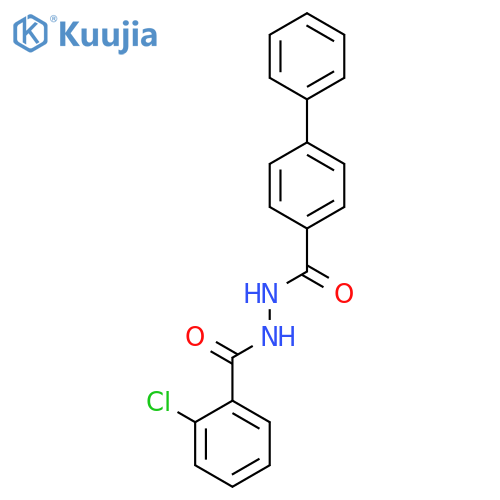 [1,1'-Biphenyl]-4-carboxylic acid, 2-(2-chlorobenzoyl)hydrazide structure