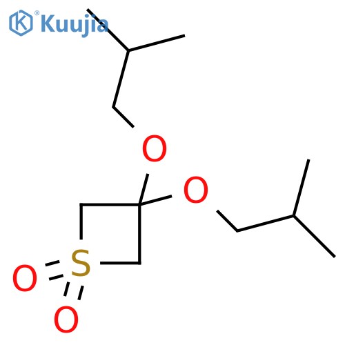 Thietane,3,3-bis(2-methylpropoxy)-, 1,1-dioxide structure