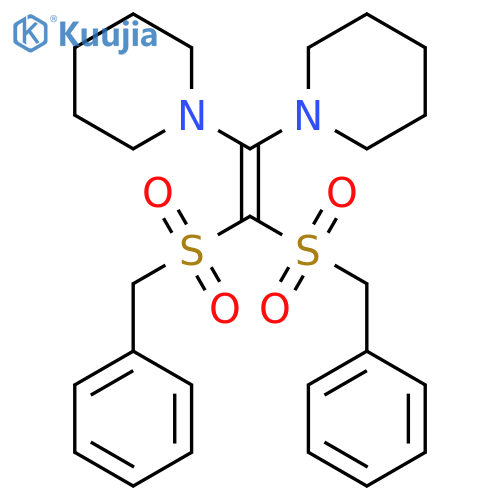 Piperidine,1,1'-[bis(benzylsulfonyl)vinylidene]di- (8CI) structure