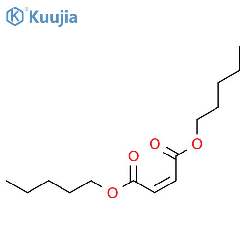 2-Butenedioic acid(2Z)-, 1,4-dipentyl ester structure