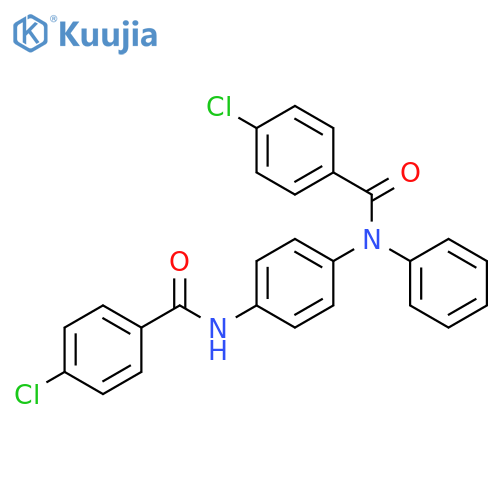Benzamide, 4-chloro-N-[4-[(4-chlorobenzoyl)amino]phenyl]-N-phenyl- structure