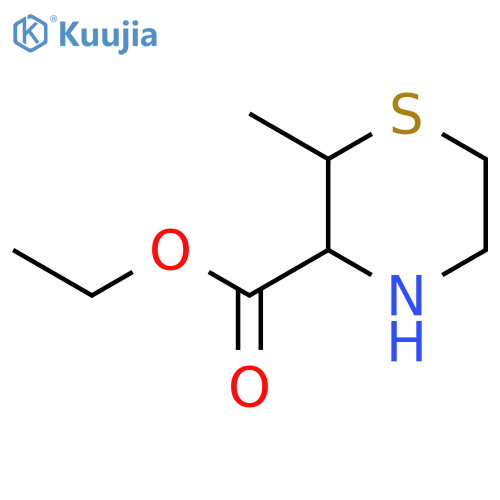 3-Thiomorpholinecarboxylic acid, 2-methyl-, ethyl ester structure