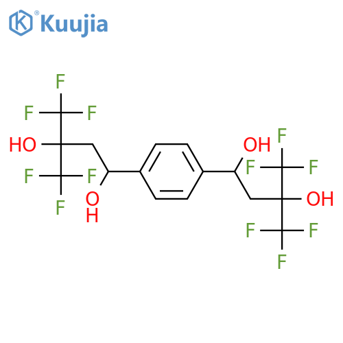 1,4-Benzenedipropanol, g1,g4-dihydroxy-a1,a1,a4,a4-tetrakis(trifluoromethyl)- structure