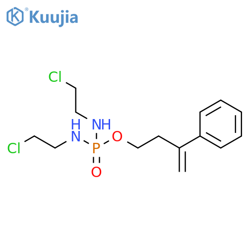 Phosphorodiamidic acid, N,N'-bis(2-chloroethyl)-, 3-phenyl-3-buten-1-yl ester structure