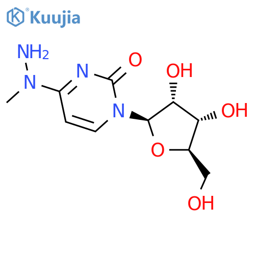 2(1H)-Pyrimidinone,4-(1-methylhydrazino)-1-b-D-ribofuranosyl- (9CI) structure