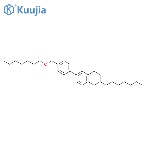 Naphthalene, 2-heptyl-6-[4-[(heptyloxy)methyl]phenyl]-1,2,3,4-tetrahydro- structure