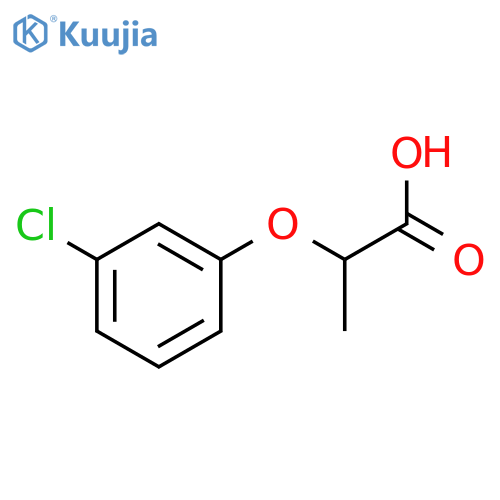 2-(3-chlorophenoxy)propanoic acid structure