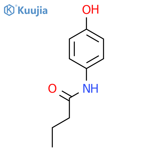 N-(4-Hydroxyphenyl)butanamide structure