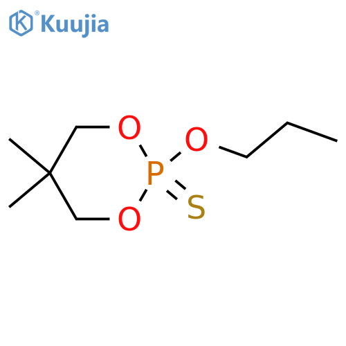 1,3,2-Dioxaphosphorinane, 5,5-dimethyl-2-propoxy-, 2-sulfide structure