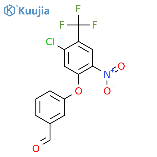 Benzaldehyde, 3-[5-chloro-2-nitro-4-(trifluoromethyl)phenoxy]- structure