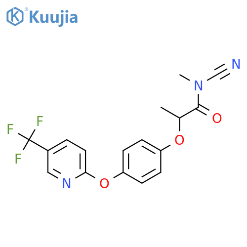 Propanamide, N-cyano-N-methyl-2-[4-[[5-(trifluoromethyl)-2-pyridinyl]oxy]phenoxy]- structure