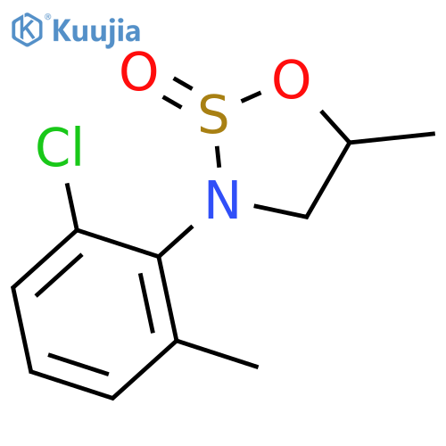 1,2,3-Oxathiazolidine, 3-(2-chloro-6-methylphenyl)-5-methyl-, 2-oxide structure
