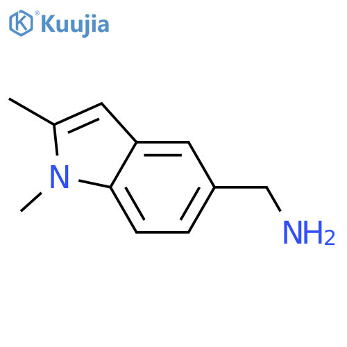 [(1,2-dimethyl-1H-indol-5-yl)methyl]amine structure