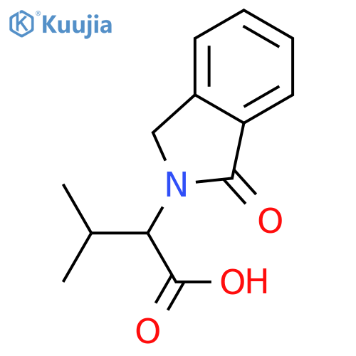 3-methyl-2-(1-oxo-1,3-dihydro-2H-isoindol-2-yl)butanoic acid structure